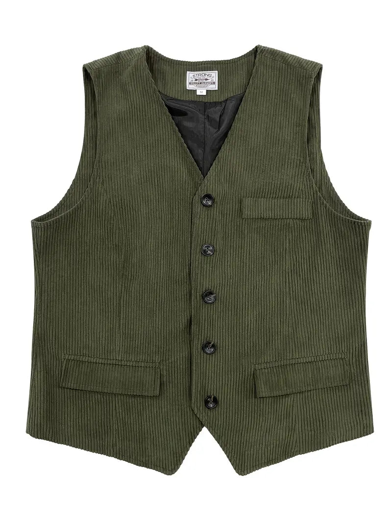 Fergus - Elegante Gilet In Velluto a Coste