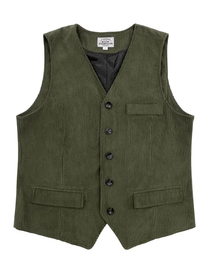 Fergus - Elegante Gilet In Velluto a Coste