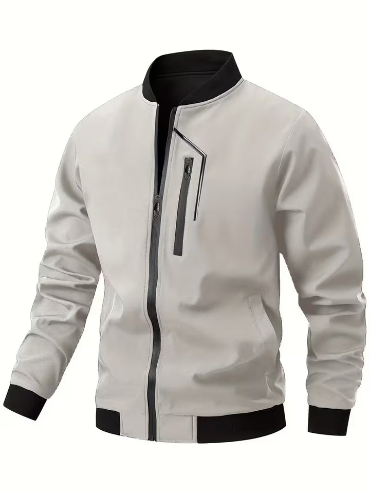 Akrum - Giacca Bomber Casual Con Cerniera