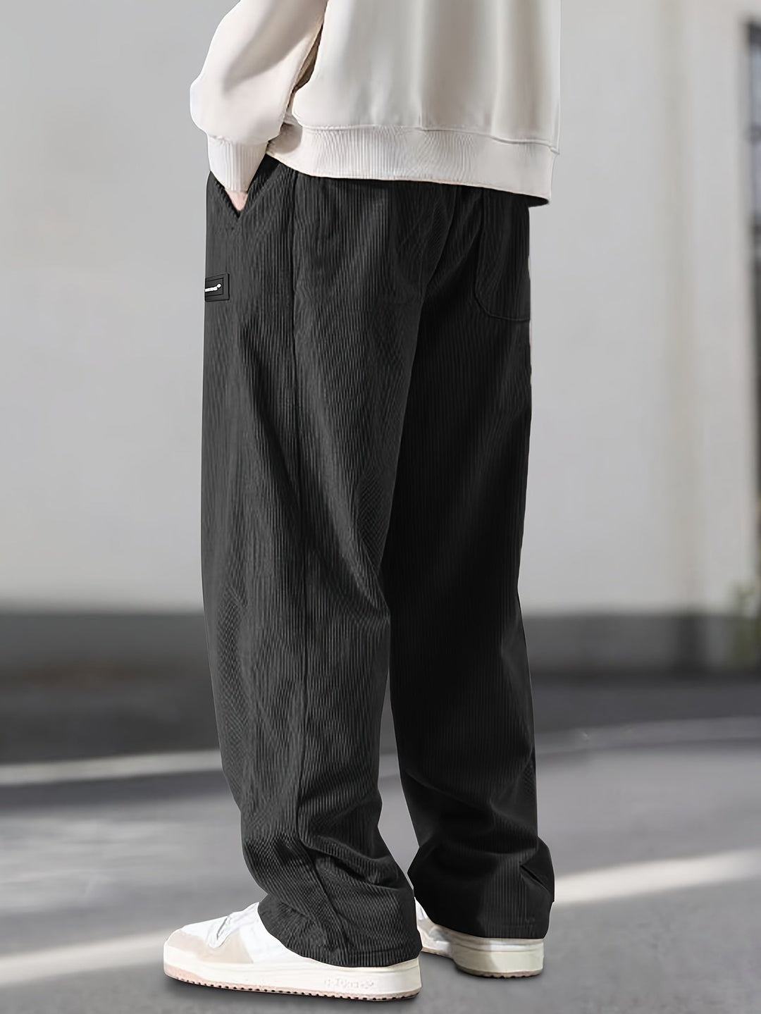 Asher - Pantaloni Gamba Dritta Con Coulisse Vita