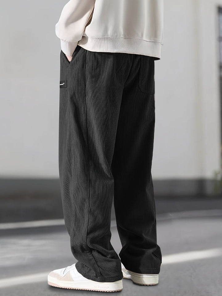 Asher - Pantaloni Gamba Dritta Con Coulisse Vita