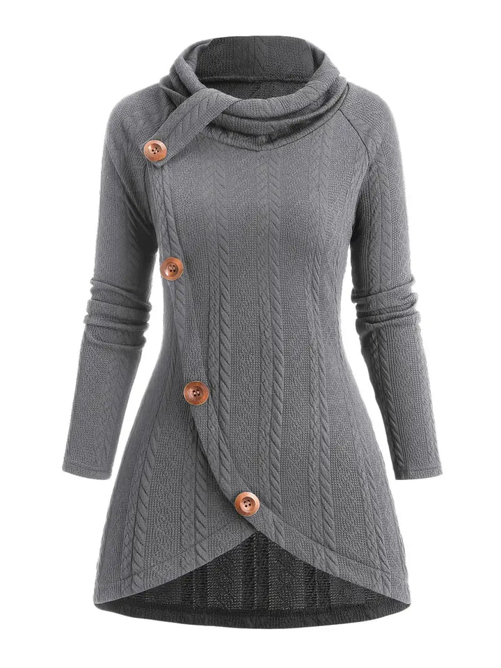 Masabata - Cardigan Casual Lavorato a Maglia Con Bottoni