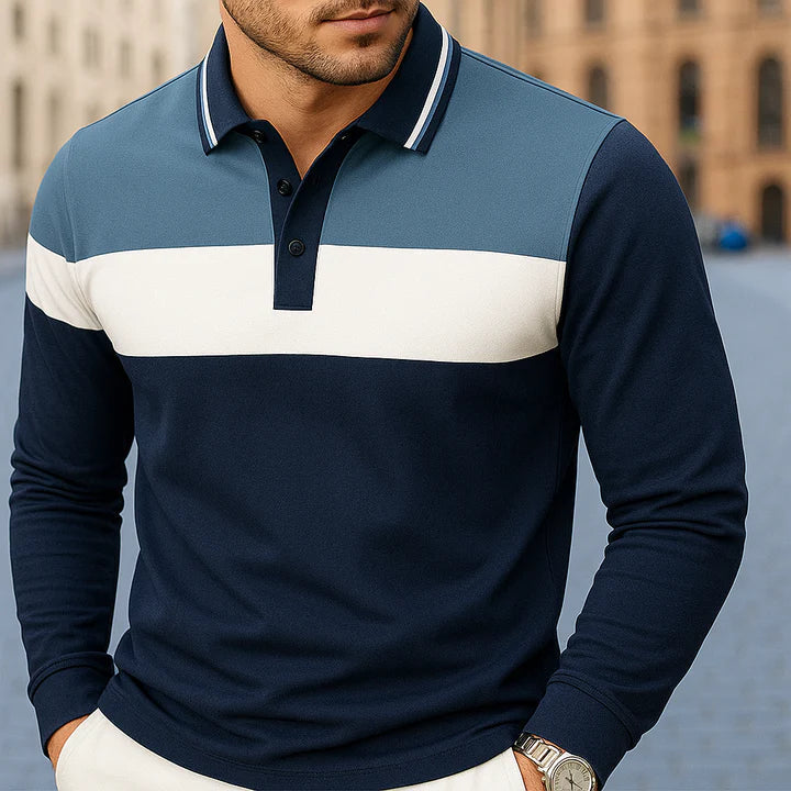 Chousein - Polo Casual a Maniche Lunghe