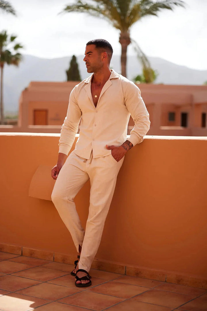 Donato - Set Casual A Due Pezzi Con Maniche Lunghe