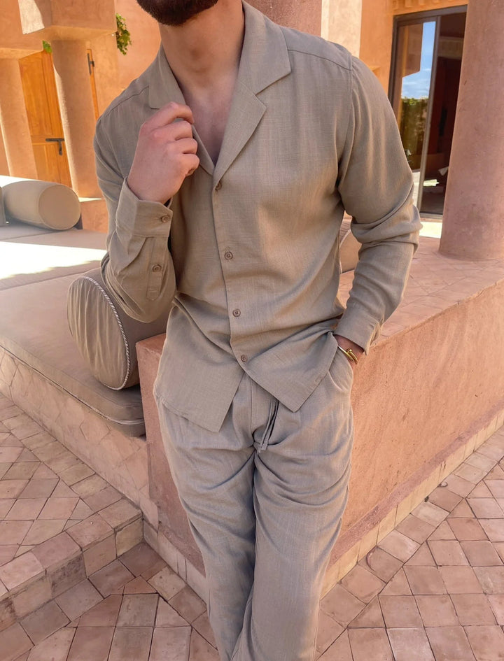 Donato - Set Casual A Due Pezzi Con Maniche Lunghe