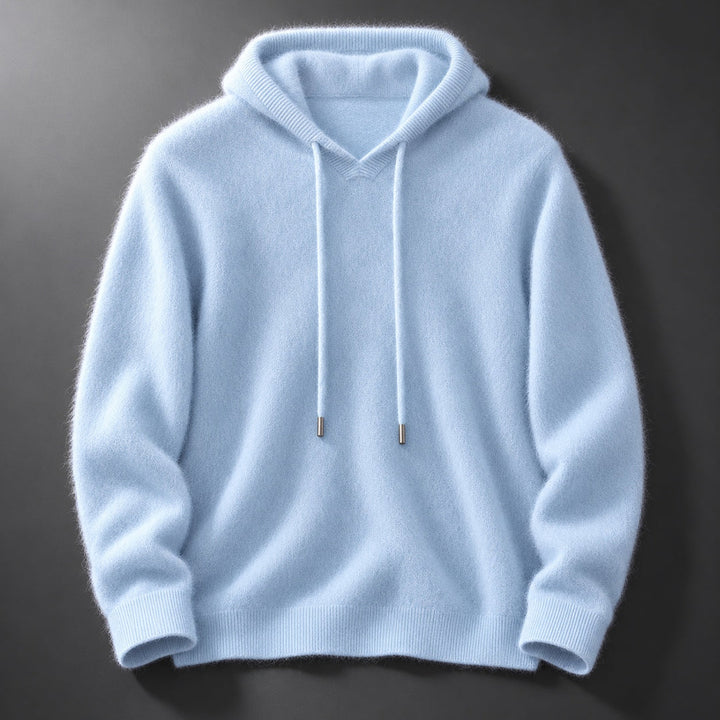 Fynch - Felpa con Cappuccio in Maglia Con Coulisse e Polsini a Costine