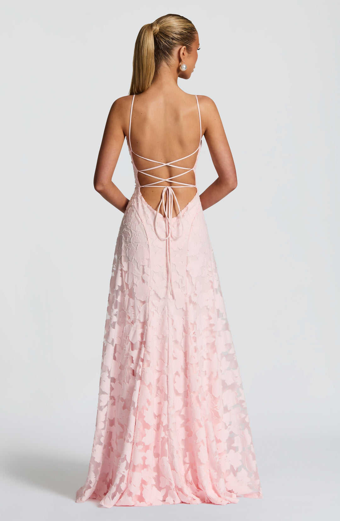 Alona - Elegante Abito Lungo Con Corsetto In Pizzo