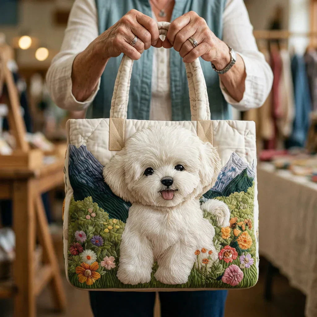 Wilairat - Borsa a Tracolla Trapuntata Con Grazioso Cucciolo