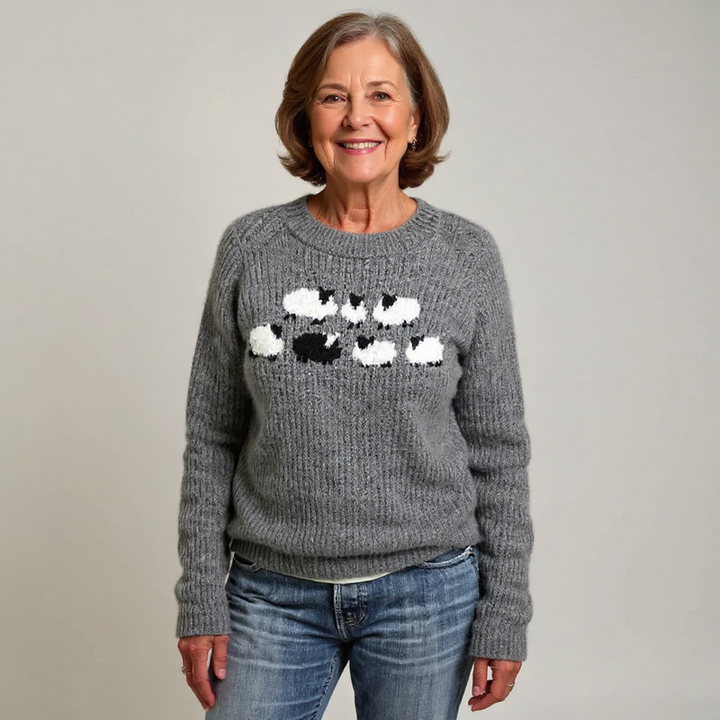 Pipitone - Maglione Classico Islandese In Lana Lavorato a Maglia