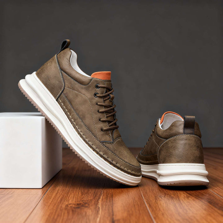 Harold - Scarpa da Ginnastica Stringata in Pelle