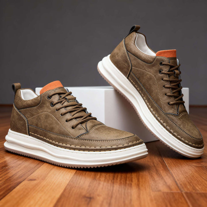 Harold - Scarpa da Ginnastica Stringata in Pelle