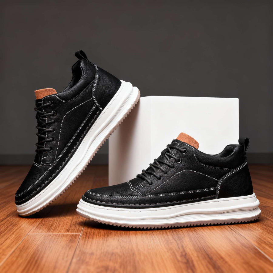 Harold - Scarpa da Ginnastica Stringata in Pelle