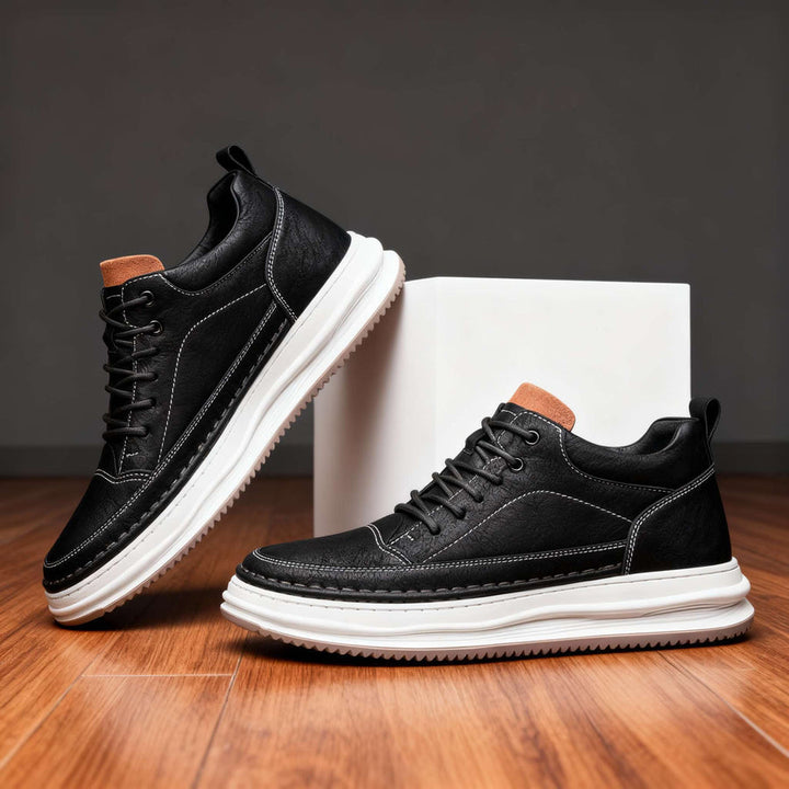 Harold - Scarpa da Ginnastica Stringata in Pelle
