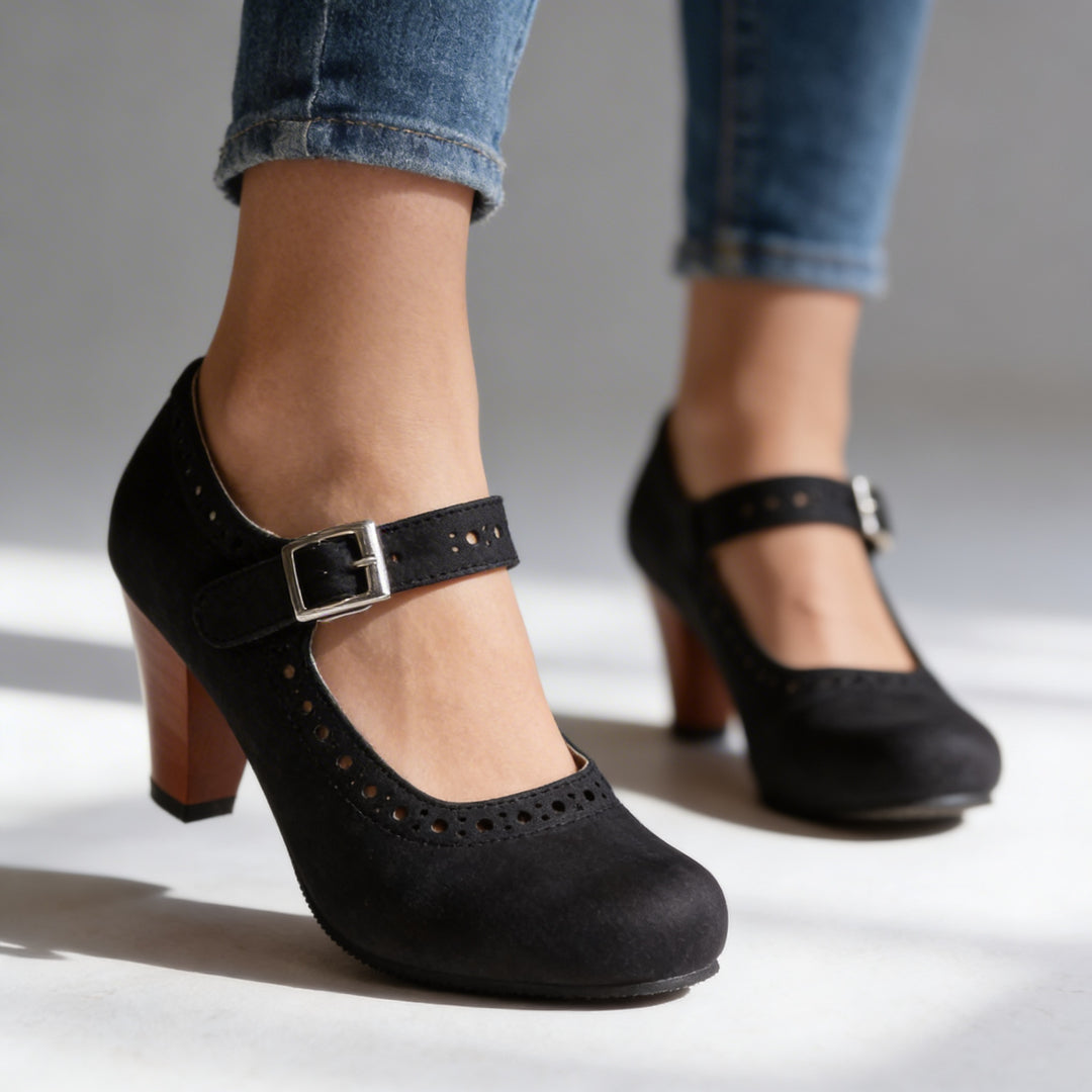 Oriana - Decolleté Eleganti Con Cinturino E Fibbia