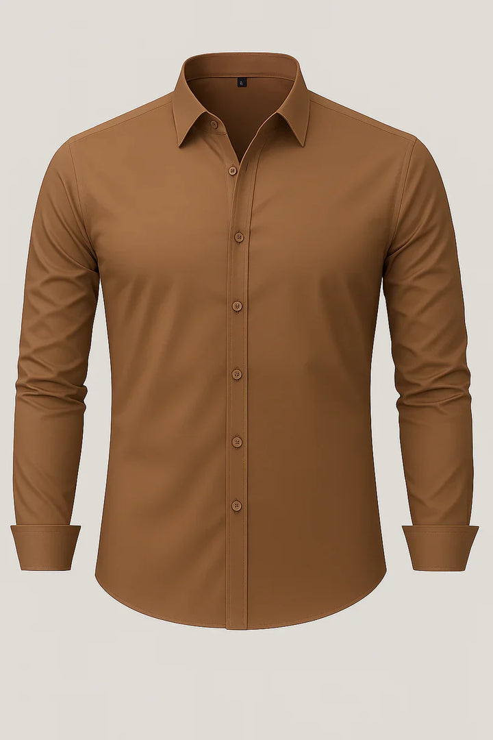 Bordon - Camicia Elasticizzata Non Stirabile Con Bottoni