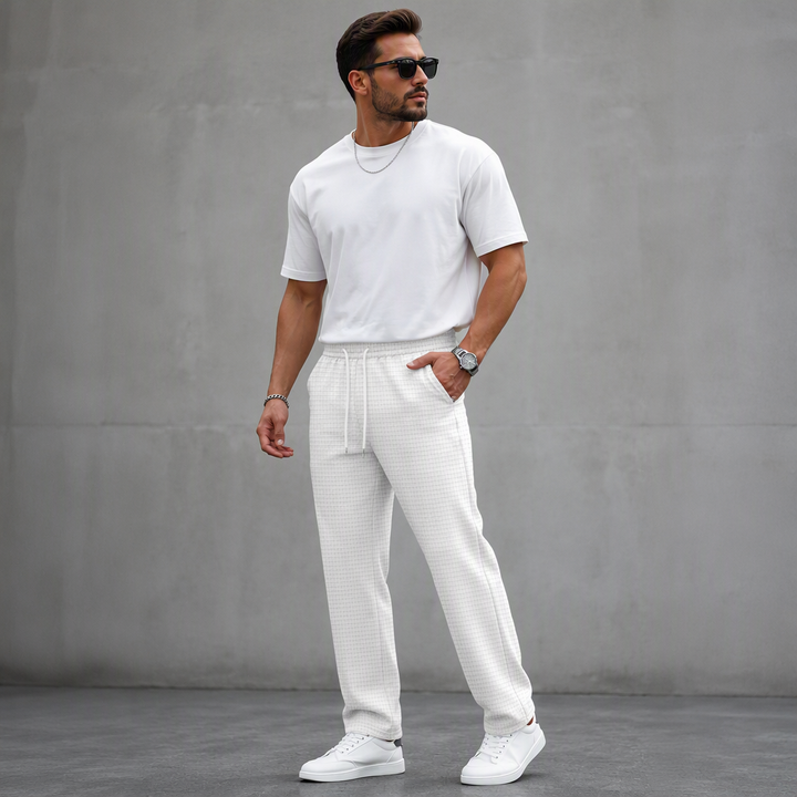 Aymeric - Pantaloni in Maglia a Nido D'ape