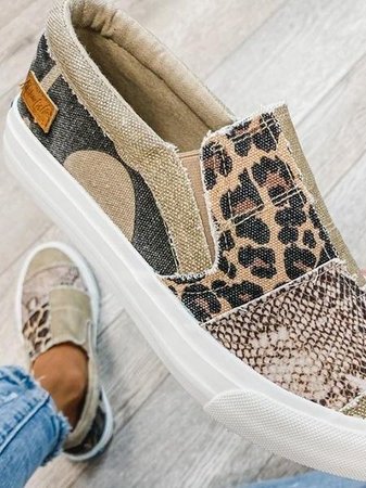 Valeriya - Casual Leopardo Scarpe