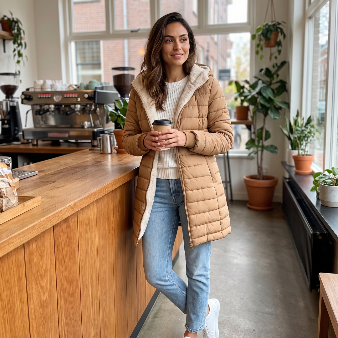 Mercy - Cappotto Invernale Foderato Con Cappuccio