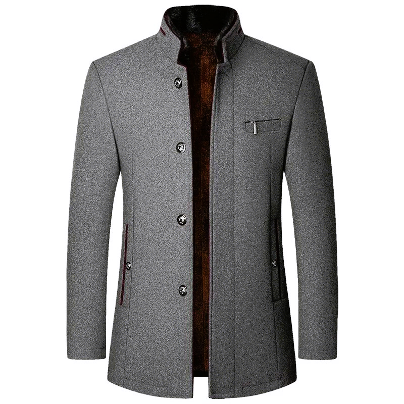 Maldini – Elegante Cappotto In Lana Con Bottoni Sul Davanti