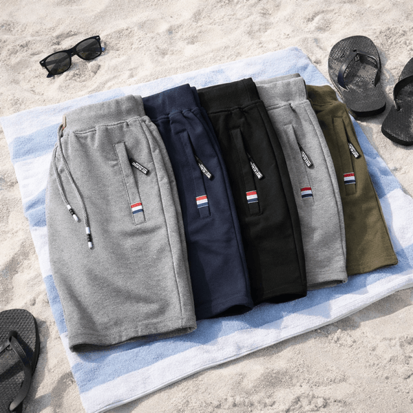 Hary - Pantaloncini in Cotone con Tasche Con Cerniera