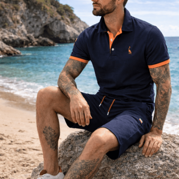 Hary - Pantaloncini in Cotone con Tasche Con Cerniera