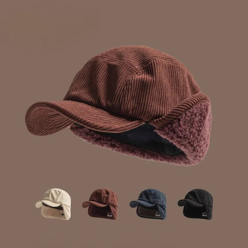 CozyFlaps - Berretto a Coste con Paraorecchie