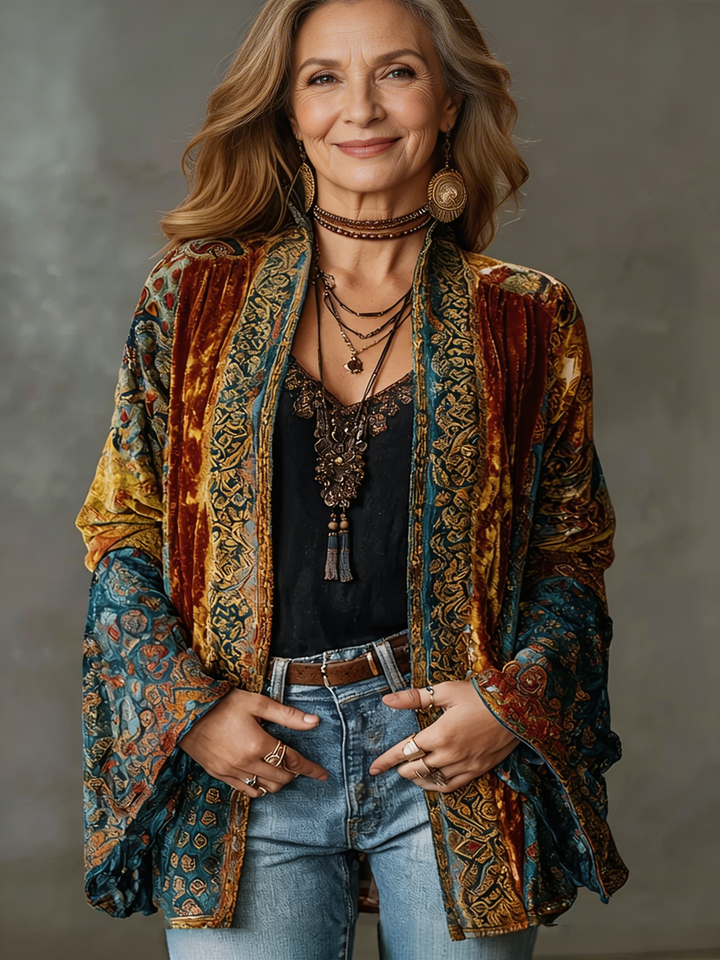 Elyska - Cappotto Kimono In Stile Boho