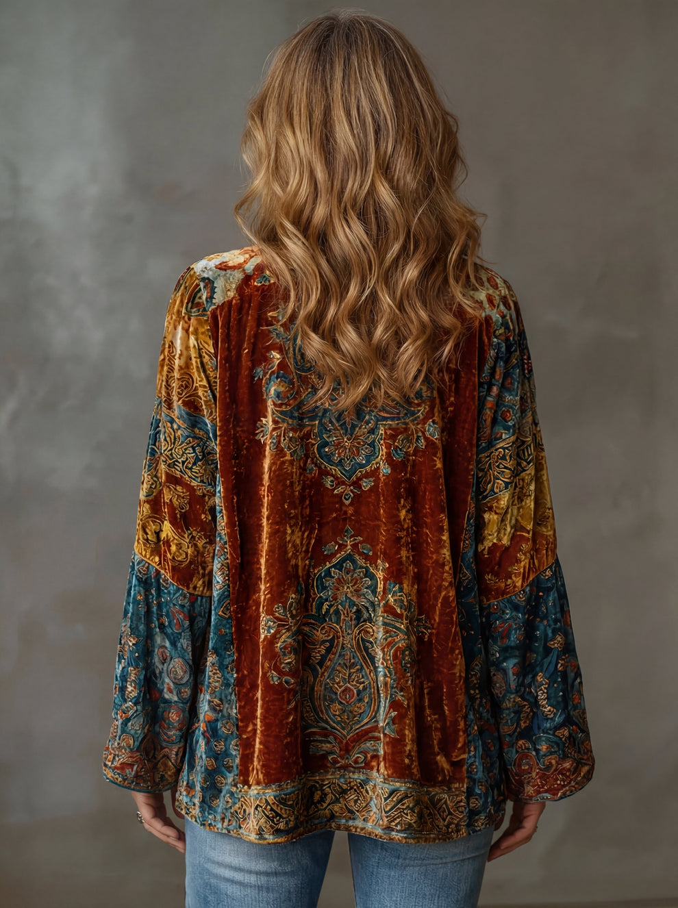 Elyska - Cappotto Kimono In Stile Boho