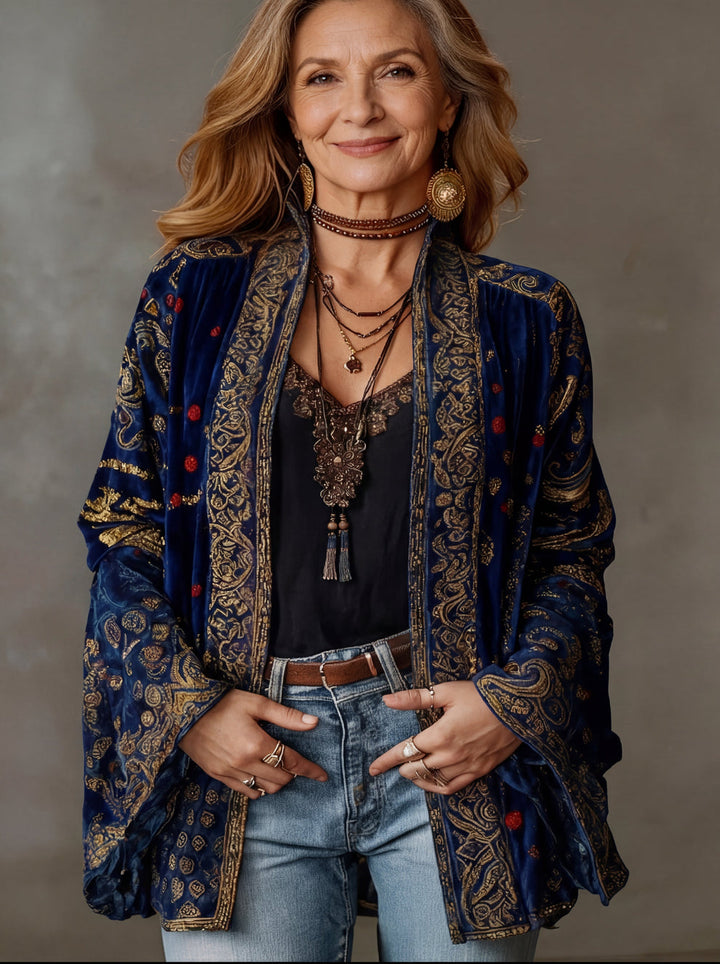 Elyska - Cappotto Kimono In Stile Boho