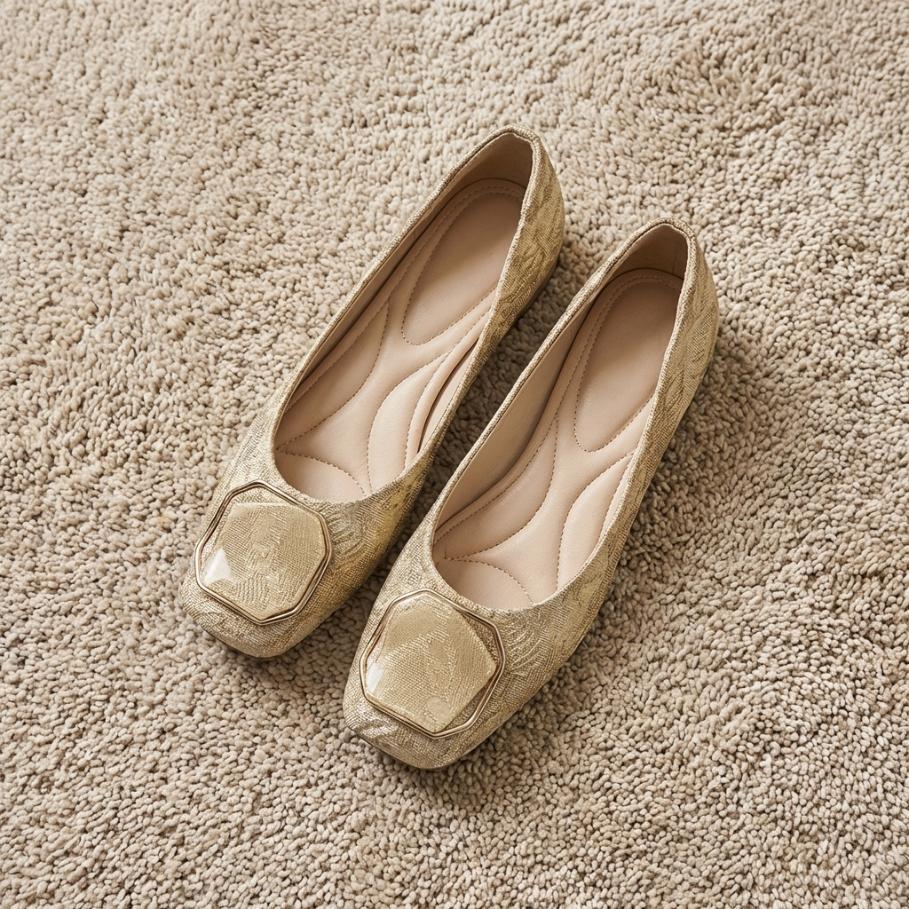 Roslin - Scarpe Basse Con Fibbia in Rilievo