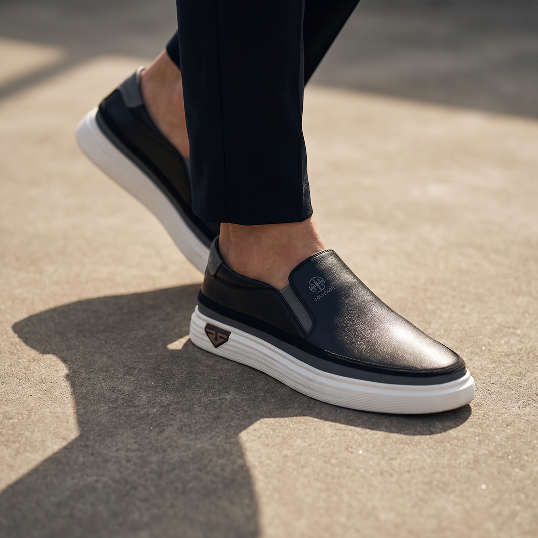 Lazari - Sneaker Slip-on in Pelle