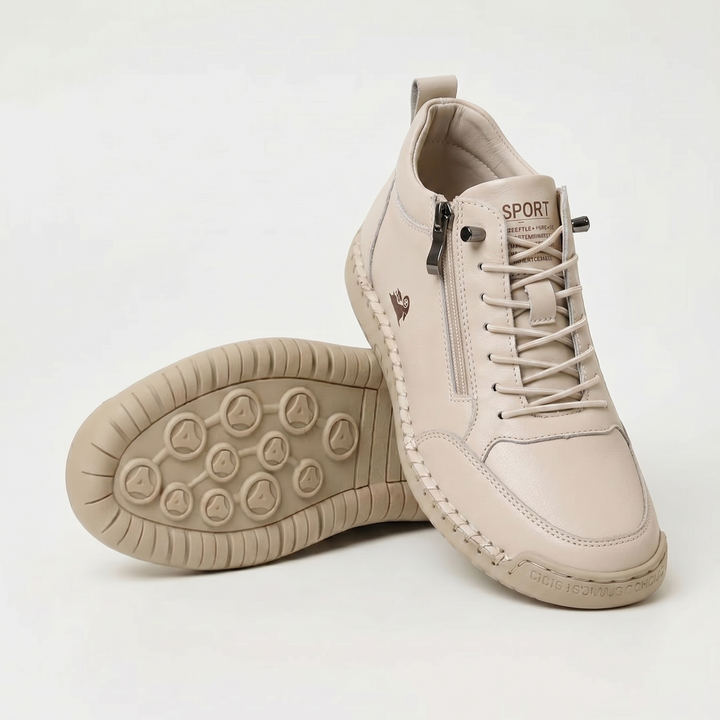 Schreiner - Scarpa da Ginnastica Con Lacci e Cerniera Laterale Con Cuciture a Contrasto