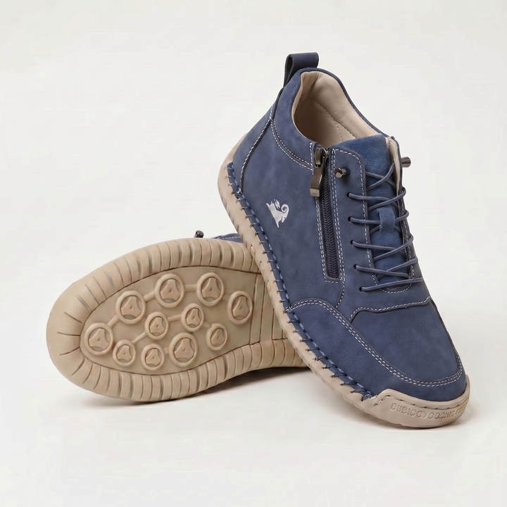 Schreiner - Scarpa da Ginnastica Con Lacci e Cerniera Laterale Con Cuciture a Contrasto