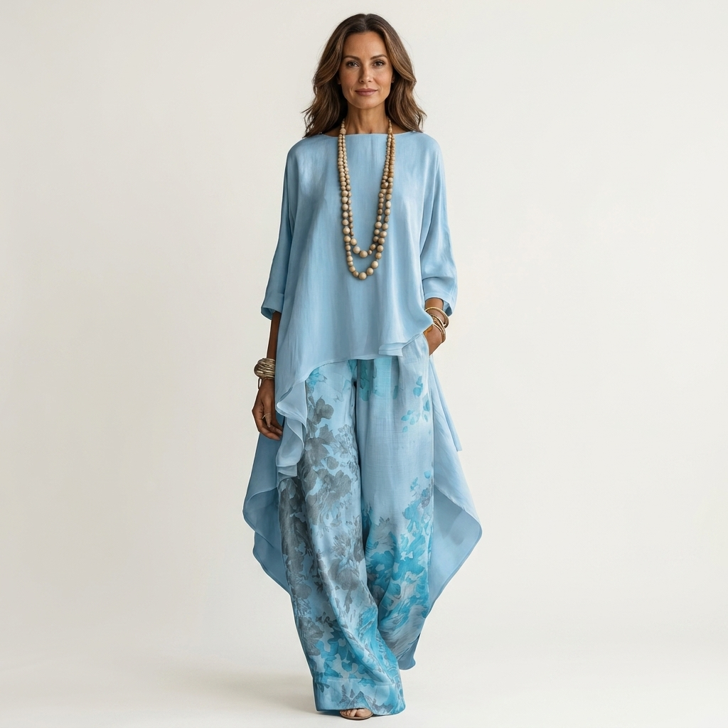 Ainan - Set a Due Pezzi Con Tunica Asimmetrica