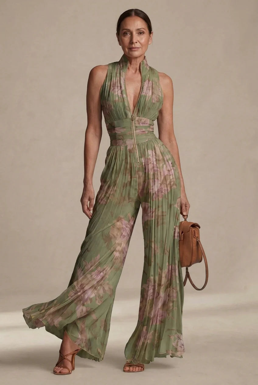 Perrine - Tuta in Chiffon Plissettato