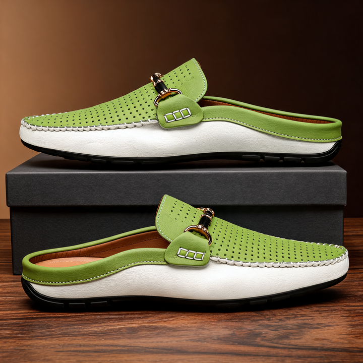 Mounir - Mules Casual Con Schiena Scoperta E Dettagli in Metallo