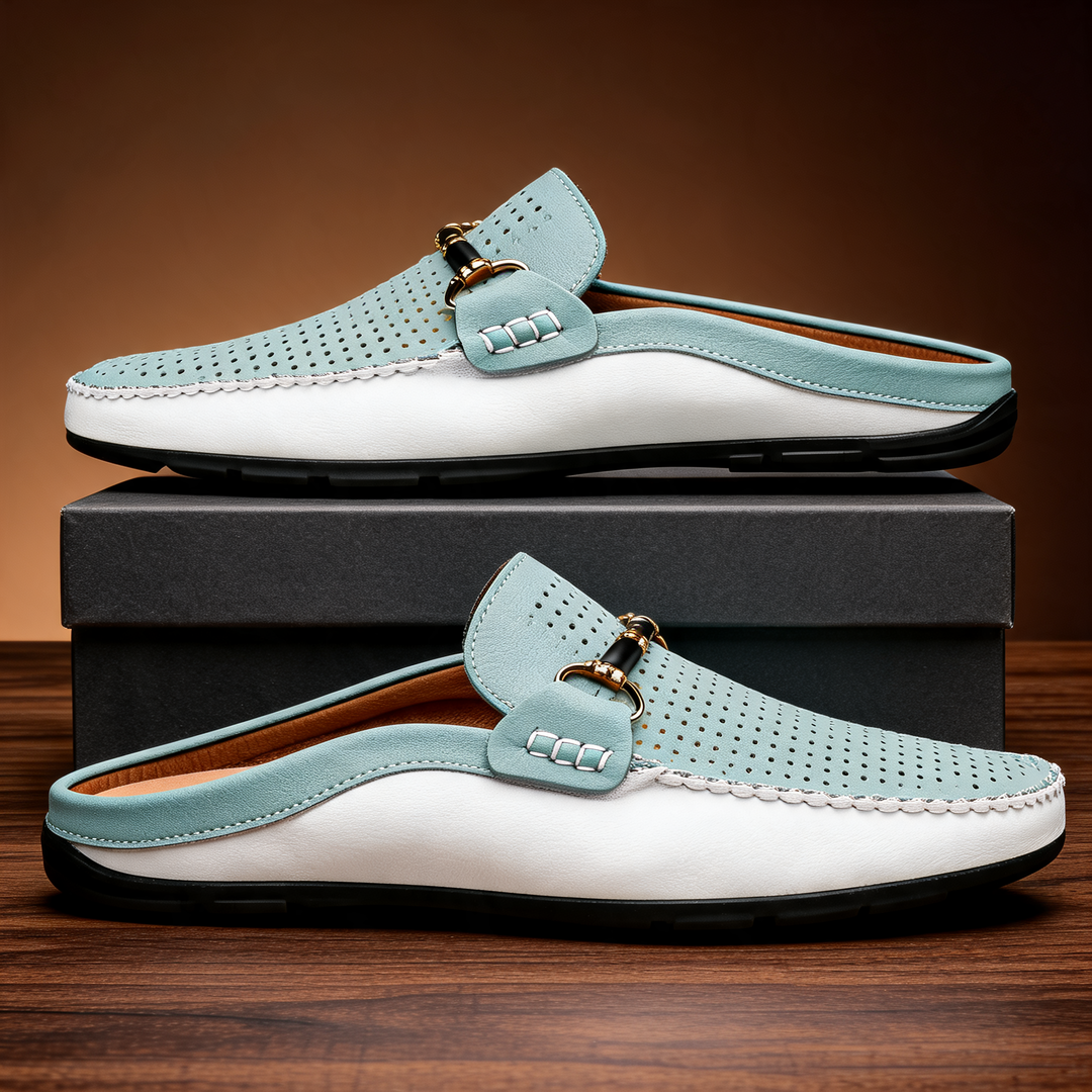 Mounir - Mules Casual Con Schiena Scoperta E Dettagli in Metallo