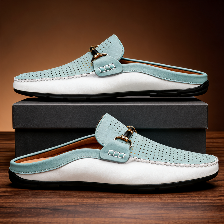 Mounir - Mules Casual Con Schiena Scoperta E Dettagli in Metallo