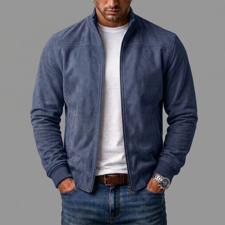 Kerral - Elegante Giacca in Pelle Scamosciata