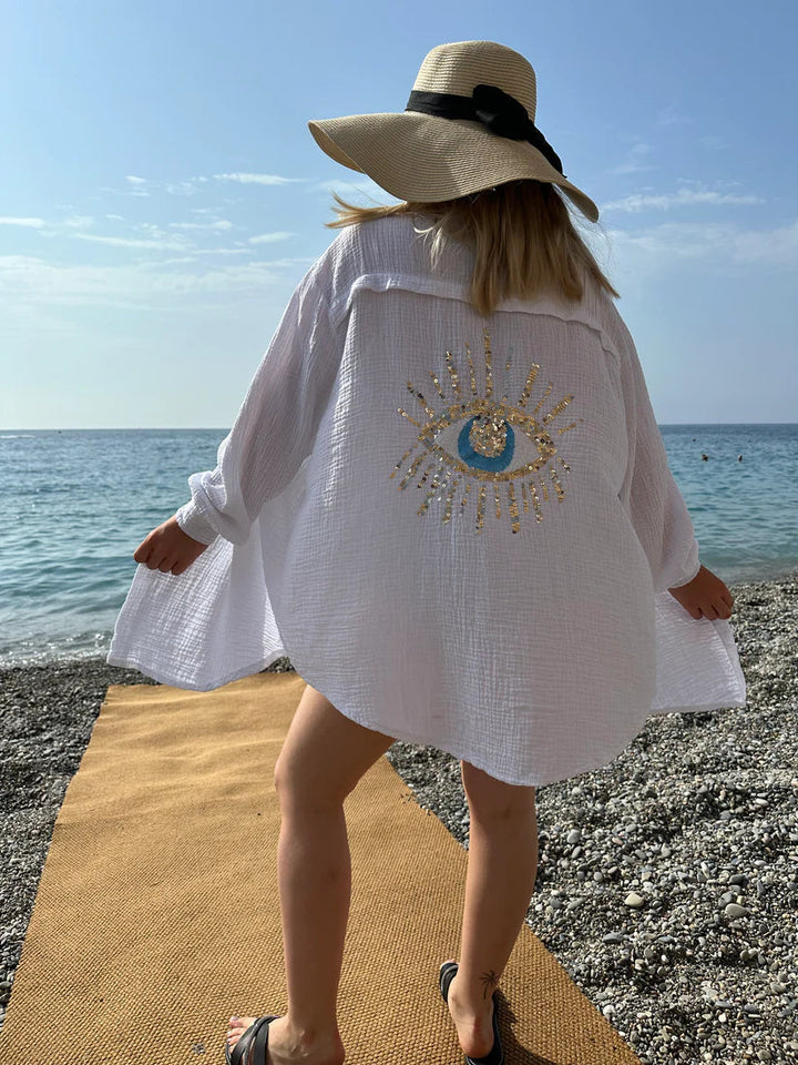Eliza - Camicia in Cotone Oversize Horus
