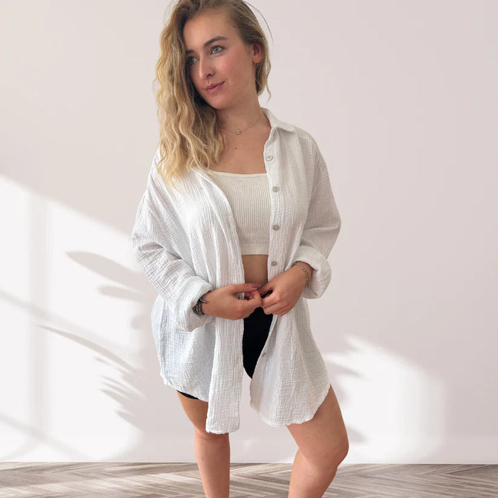 Eliza - Camicia in Cotone Oversize Horus