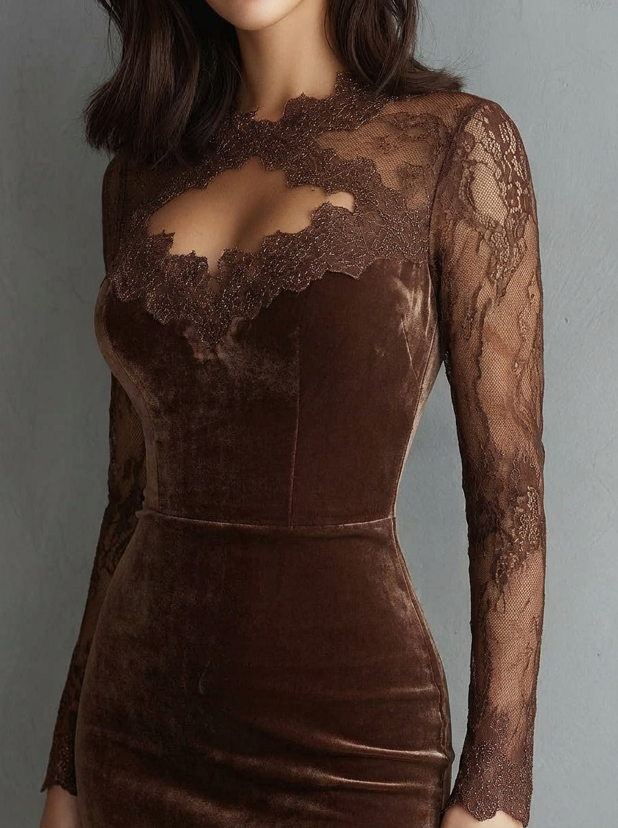 Nadiya - Miniabito con Pizzo Raffinato