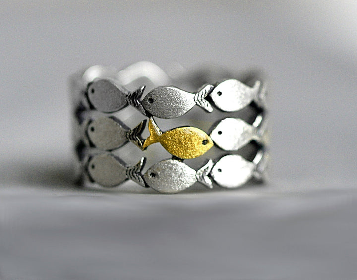 Marene - Anello in Argento Controcorrente
