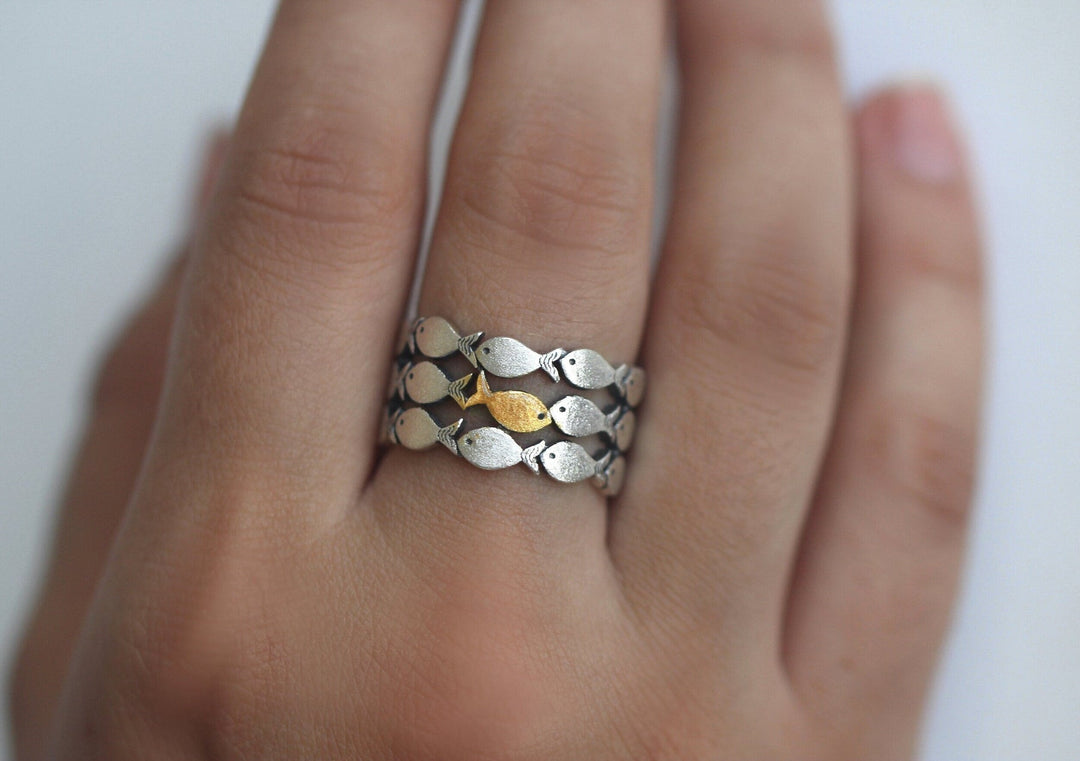Marene - Anello in Argento Controcorrente