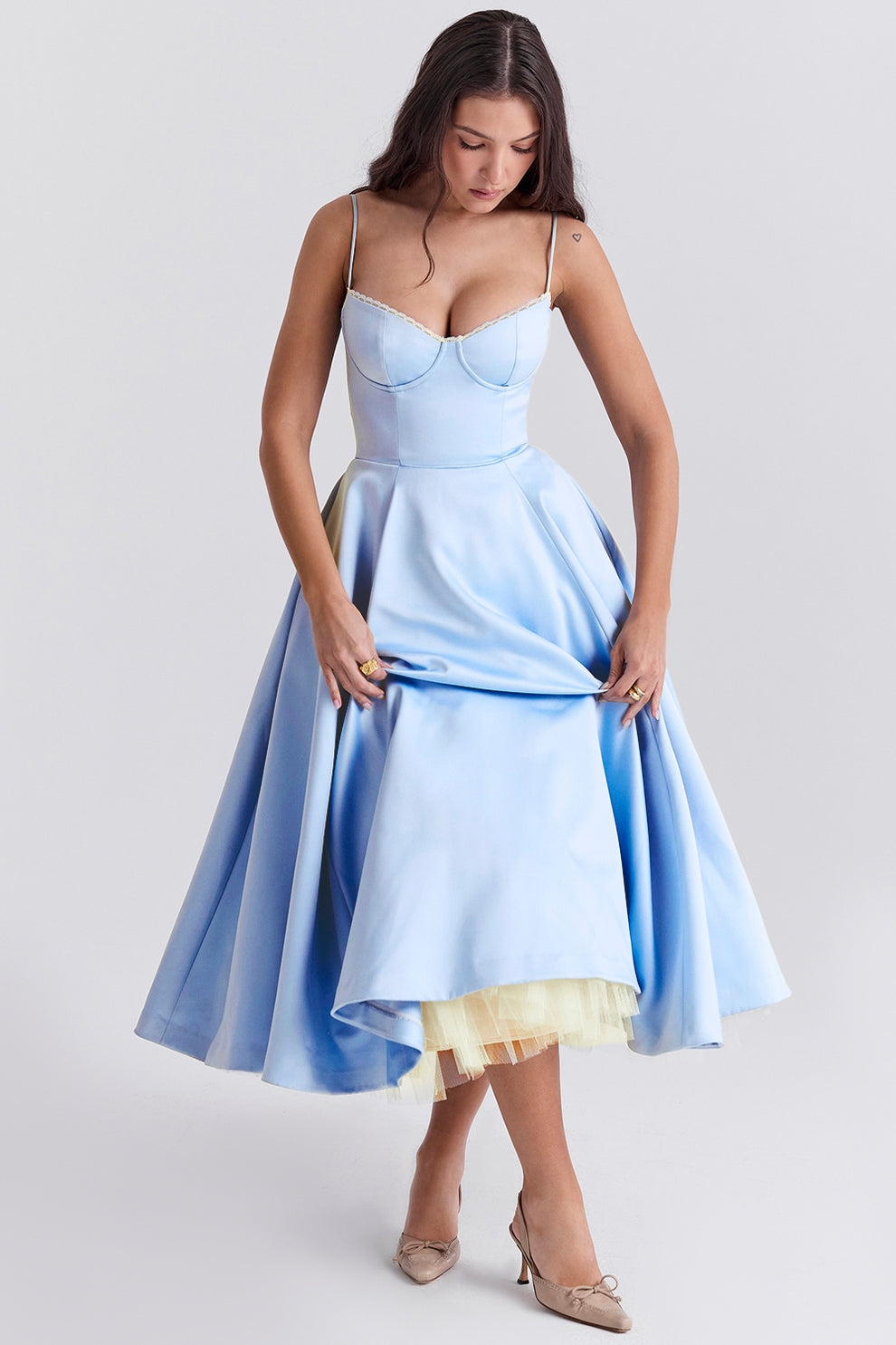 Arestina - Abito Midi In Tulle Alla Moda