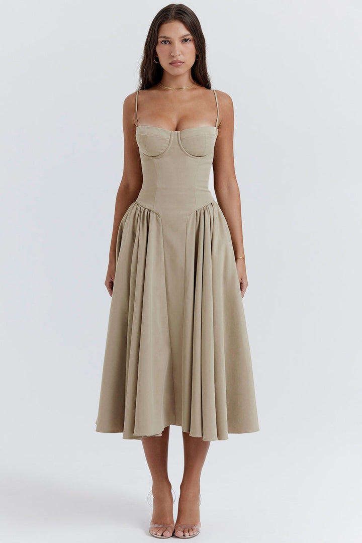 Maissa - Abito Midi Elegante Senza Maniche