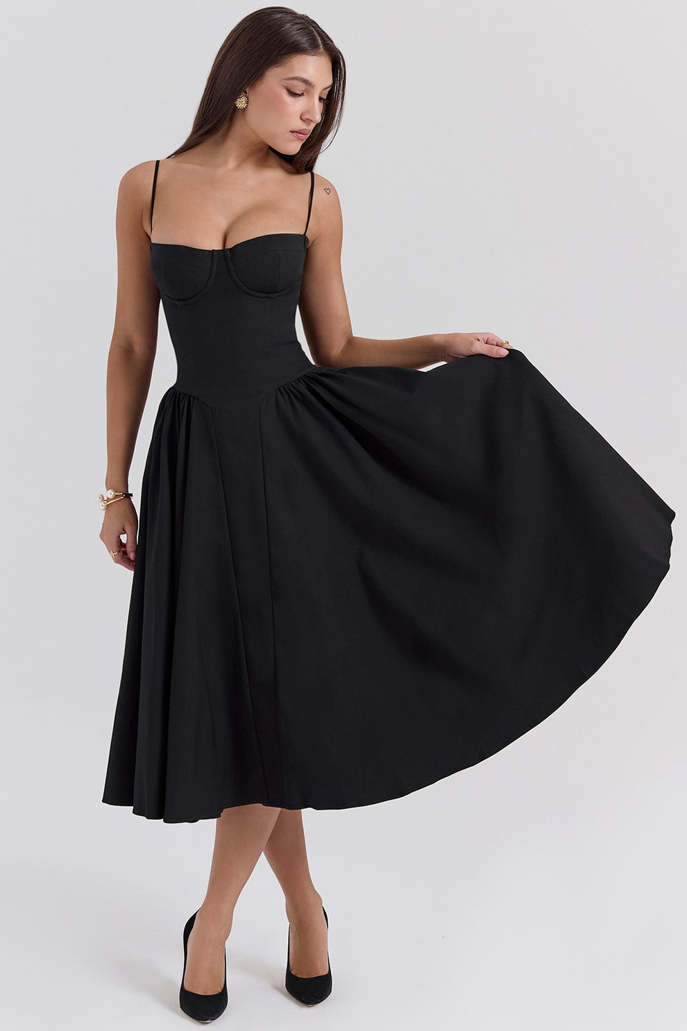 Maissa - Abito Midi Elegante Senza Maniche
