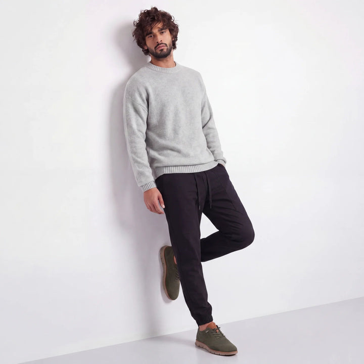 Muhittin - Sneakers con Tomaia in Maglia e Chiusura con Lacci