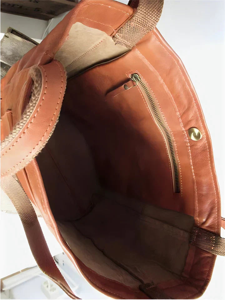 Yasmine - Borsa Tote Classica in Pelle
