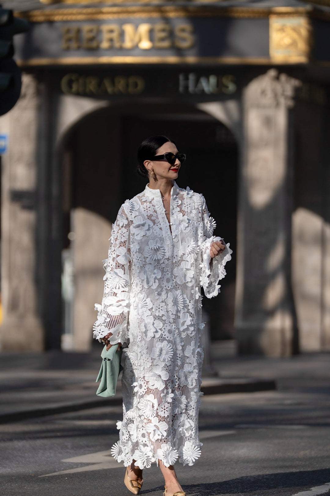 Elizabeth - Elegante Abito In Pizzo Con Maniche Lunghe